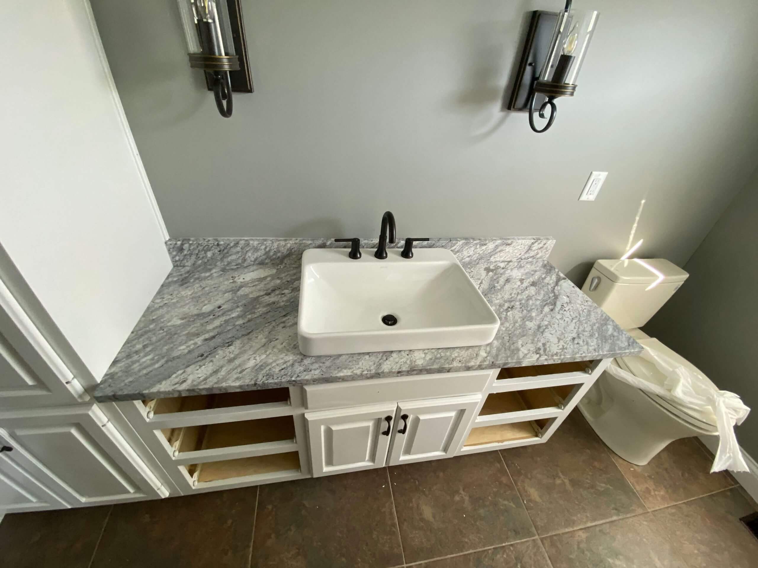 Prestige Tile & Stone Bathroom Countertop