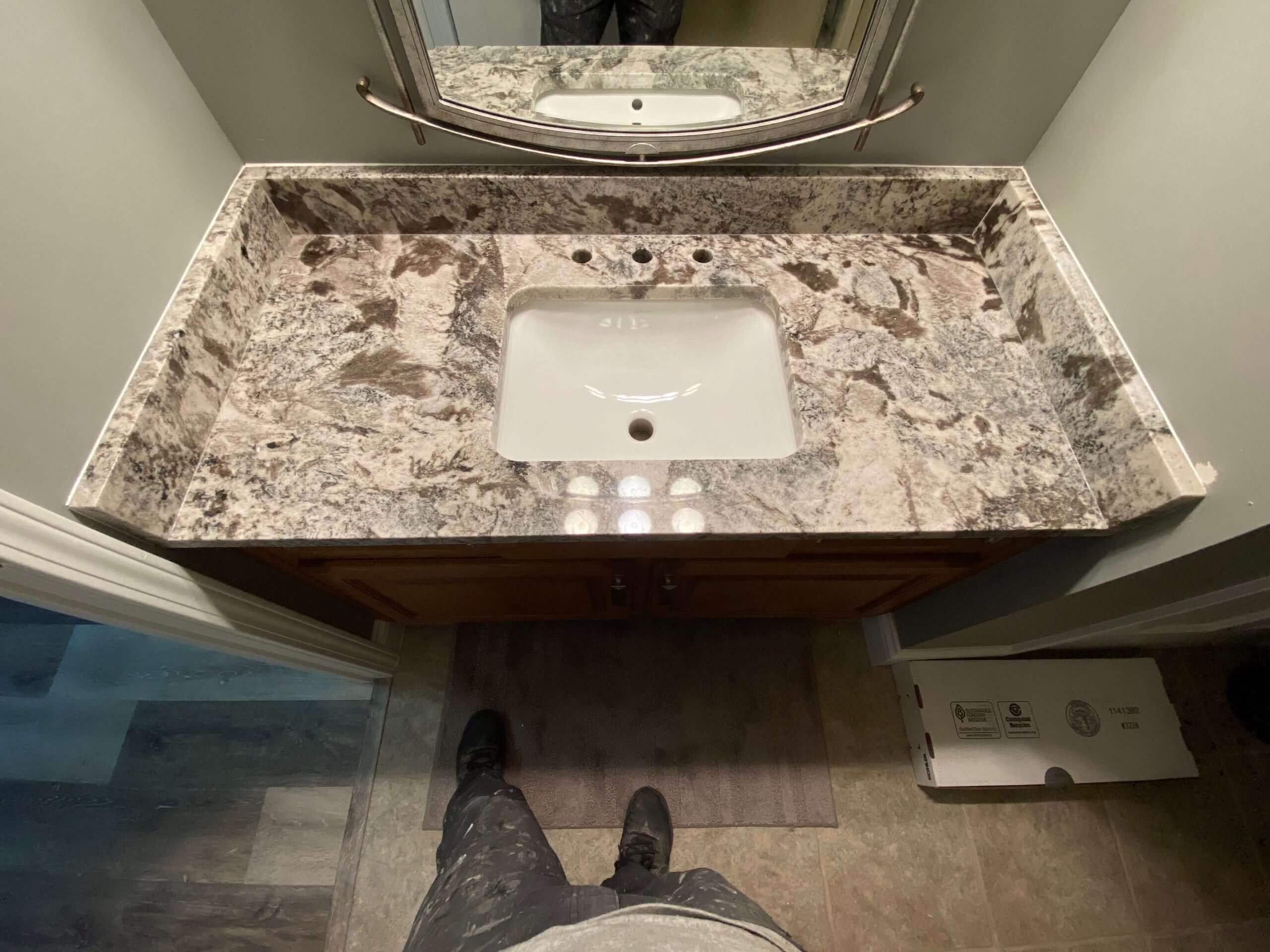 Prestige Tile & Stone Bathroom Countertop
